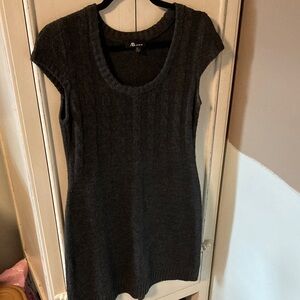 AB Studio Dark Gray Knit Dress women’s medium
